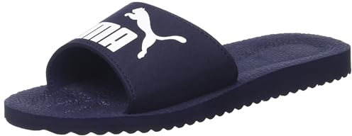 PUMA Purecat Unisex Slide Sandal , Peacoat White, 43 EU