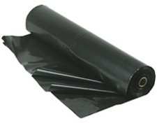 Berry Plastics Film-Gard Plastic Polyethylene Sheeting 4 Mil, Black, 3' x 50'