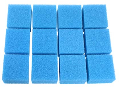 INGVIEE 12 Stück Kompatibel Fine Filterschwamm Fein für Juwel Compact/Bioflow 3.0 / M