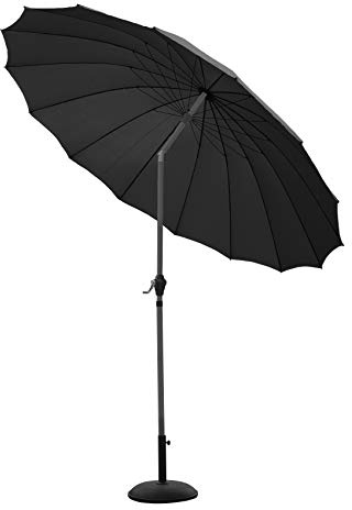 Shanghai 2.7m Parasol Black with Crank & Tilt