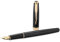 Parker S0808710 Füllfederhalter (Sonnet-Kollektion, Strichstärke M, schwarzem Glanzlack, Goldverzierung, 23-Karat-Goldfeder)