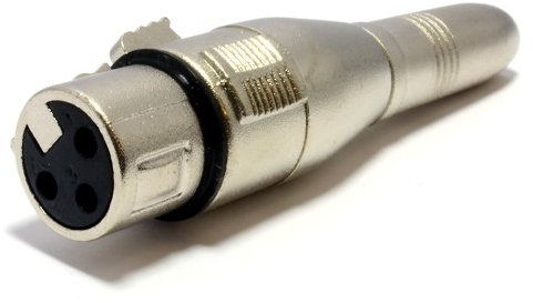 kenable 6.35mm Mono Jack Socket to XLR Female Connector Adapter