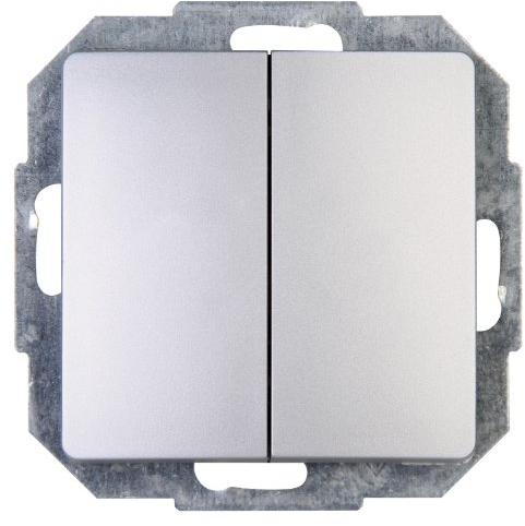 Kopp Paris Wechsel/Wechselschalter, IP 20, silber, 250V~, 650320082