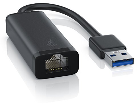 CSL - Netzwerkadapter Gigabit USB 3.2 Gen.1 LAN Adapter – USB TYP A Stecker auf RJ45 Buchse - Gigabit Ethernet Buchse - Kabel 13,5 cm – bis zu 1000 Mbps/ 1000 Base-T
