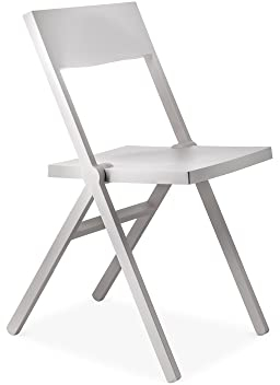 Alessi Piana ASPN9001 - Design-Klappstuhl, in Polypropylen, Verstärkt mit Glasfaser, weiß, 5.5 x 6.66 x 3.1 cm