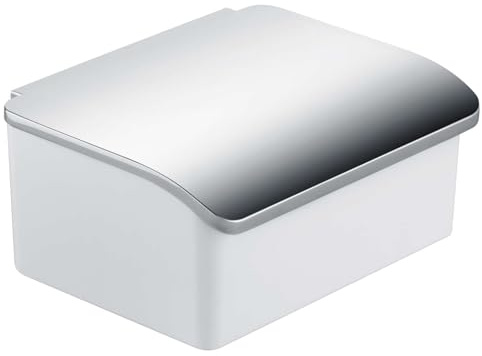 Keuco Feuchtpapierbox Elegance, (Porzellanbehälter weiß, Deckel verchromt, Wandmodell, modernes Design) 11667013000