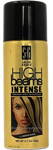 Salon Grafix High Beams Intense Temporary Spray - Brown Black for Unisex - 2.7 oz Hair Color
