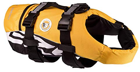 EzyDog Chaleco Salvavidas para Perros - DFD - Ideal para Natación y para Que tu Cachorro esté Seguro en el Agua, Perros Seguridad Natación Ropa (XL, Amarillo)
