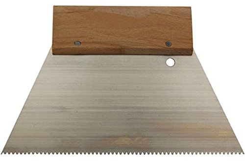 Toolland Zahnspachtel, feine Zahnung, 180 mm