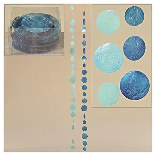 Capiz,Windspiel,Perlmutt,blau-Töne, 1812-8561400