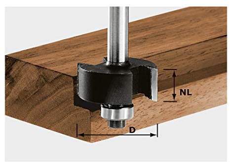 Festool Cortador de rebaje HW S8 D31,7/NL 12,7