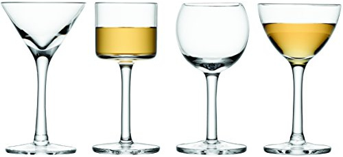 LSA LL02 Lulu - Vaso de Licor, 50-54 ml, 4 Unidades, ransparente Surtido