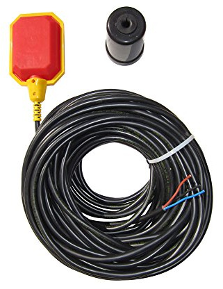 Float Switch for Sump Pump -100-Foot Water Level Sensor with Honeywell Microswitch and Adjustable Tether Length for Ground Water Bilge Pump and Water Tank – Non-Corrosive PP Casing, Rated to 13 Amps