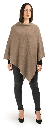 DALLE PIANE CASHMERE Poncho Donna 100% Cashmere - Visone