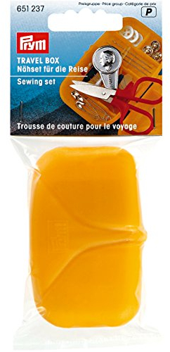 Prym Nähkästchen, klein, gelb, 2,8 x 8 x 0,56 cm