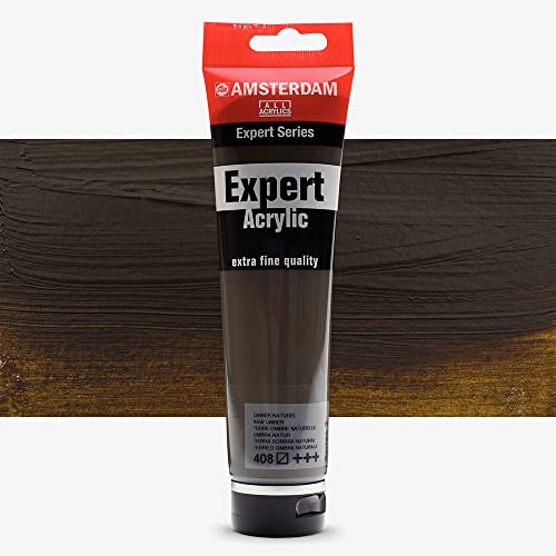 Amsterdam Expert Series Acrylic Paint Tube - 150 ml Umbra Natur 408 - Professionelle schwere Farbe mit hochwertigen Pigmenten und ausgezeichneter Lichtechtheit - Halbtransparente Farbe für Künstler