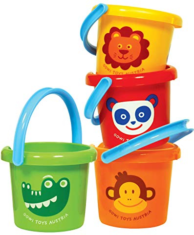 Gowi 558-03 Eimer, Durchmesser 16cm, Sandkästen und Sandspielzeug