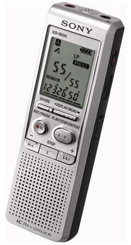 Sony ICD-B500 Digital Voice Recorder, Flash 256 MB