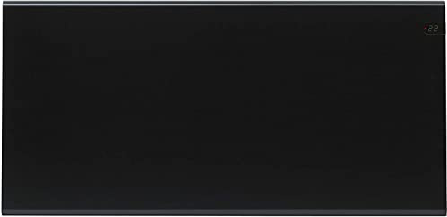 Adax Neo NP - Konvektor, moderne elektrische Heizung, niedrige Höhe 370mm, 1000W | Frostschutz | KDT Schwarz | IP20C