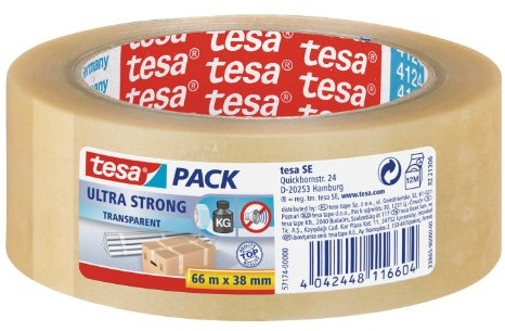 tesa Packband tesapack 57174, 38mm x 66m, transparent
