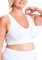 All Woman Large Pull-Over Seamless Bra Sizes Up to 56E (L, White)