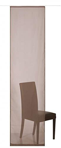 Elbersdrucke Schiebevorhang Basic Hellbraun 60 × 245 cm 60  cm 245 cm Braun