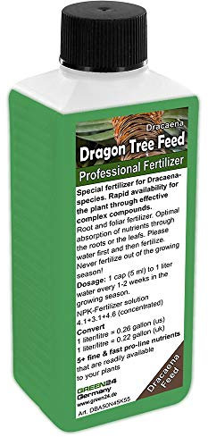 GREEN24 Dragon tree feed Liquid Fertilizer NPK for Dracaena, Shrubby Dracaenas, Asparagaceae, Cordyline