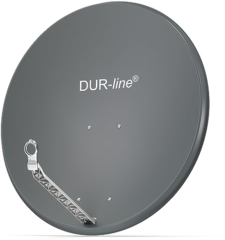 DUR-line Select 85cm x 90cm Alu Satelliten-Schüssel Anthrazit - [ Test SEHR GUT *] Aluminium Sat-Spiegel