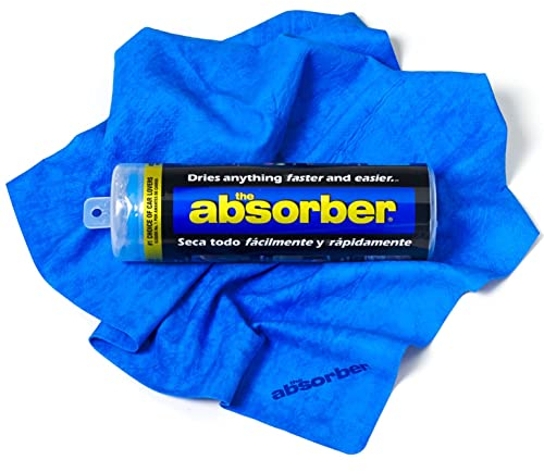 Stirling Detail CleanTools Original The Absorber Peau de Chamois synthétique de séchage Taille L 68 x 43 cm Bleu