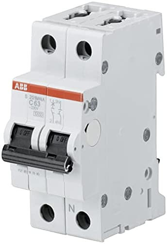ABB S201M NA C10 - Interruptor automático (10 kA, 1 P+N), color blanco