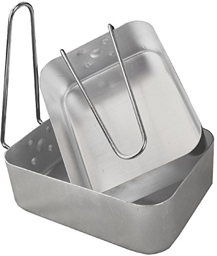 Highlander, Pentole in Alluminio con Manici - 2 Misure Kochgeschirr aus Aluminium mit Klappgriffen 2 Größen, Argento (Silber), Taglia Unica