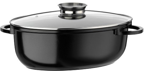 GSW 410533 CERAMICA Bräter XL 38cm, Schwarz