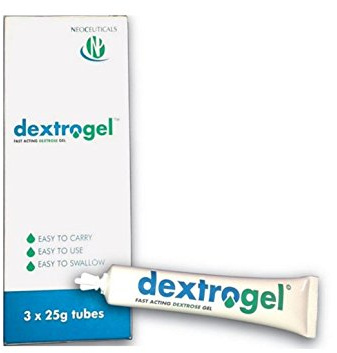 Dextrogel Fast Acting Dextrose GLUCOSE ORAL Gel, 25g Tubes (Pack Of 3)