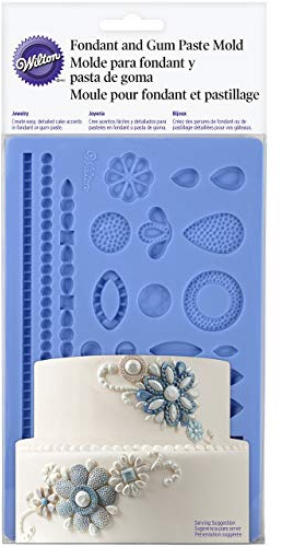 Wilton Molde para Fondanty Pasta de Goma, Silicona, Multicolor, 1.06x13.08x26.41cm