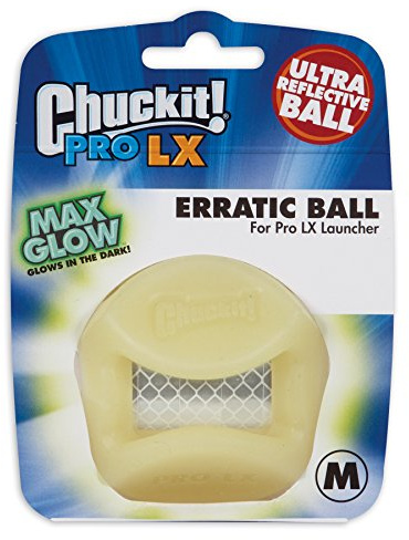 Chuckit CU33070 Ball Pro Erratic Ball LX, oförutsägbar slagboll för hund