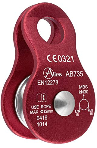 Aliens Unisex Erwachsene Spiralkabel 4 mm mit Einer Mini-Arabische Schraube kletterzubehör, Negro (Negro), Einheitsgröße