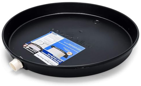 Camco 11460 22 tum ID plast dräneringspanna för val av varmvattenberedare, svart