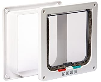 Karlie Katzentür 4-Wege-Verschluss inklusiv Tunnel B: 19.2 cm H: 20 cm weiss