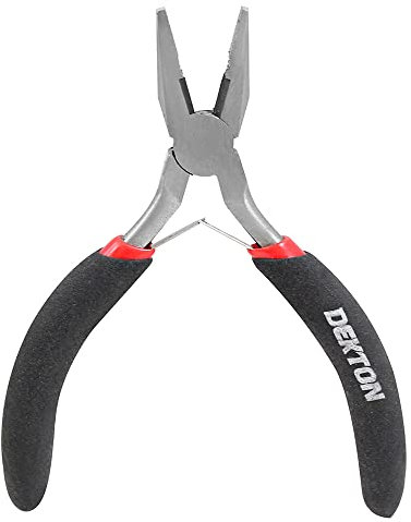 Dekton Mini Combination Pliers-Compact and Versatile Tool|High-Carbon Steel Construction for Strength and Durability|Ergonomic Non-Slip Handle for Comfort|Ideal for Electronics, Crafting, Small Repair
