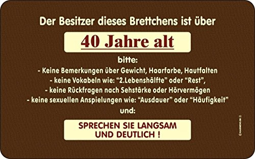 Original RAHMENLOS® Schneidbrettchen: Besitzer über 40