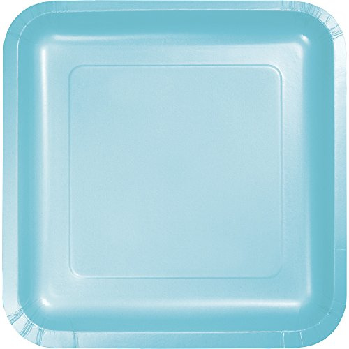 Club Pack of 180 Pastel Blue Disposable Paper Party Banquet Dinner Plates 9