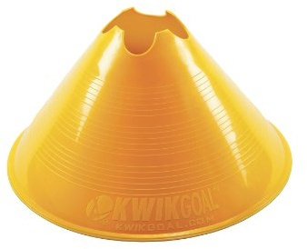 Kwik Goal Jumbo Disc Cones (Yellow, Pack of 12) ,6-Inch x 11-Inch