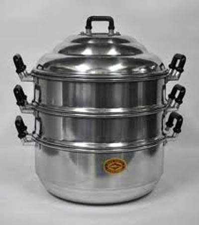 Aluminum Steamer Cookware Crocodile Brand 26cm. (10.4-inch)
