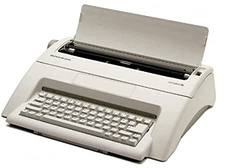 Olympia - Schreibmaschine Olympia Carrera de Luxe Elektronische Schreibmaschine - inkl. Farbband - Schriftgröße 10-15 - Automatischer Papiereinzug