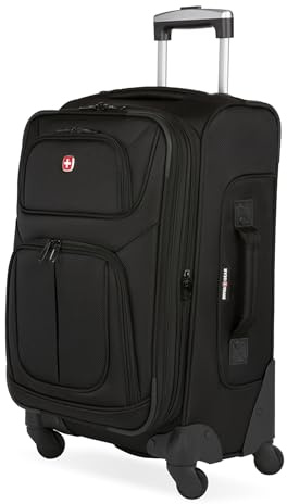 SwissGear Sion Softside-Gepäck mit Spinnrollen, schwarz (Schwarz) - 6283424171-2