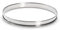 De Buyer - Cercle à tarte rond en inox à bord roulé - 18 x 2 cm - Surface Lisse, Démoulage Facile, Pour des Résultats Sans Défaut et Délicieux, Argent