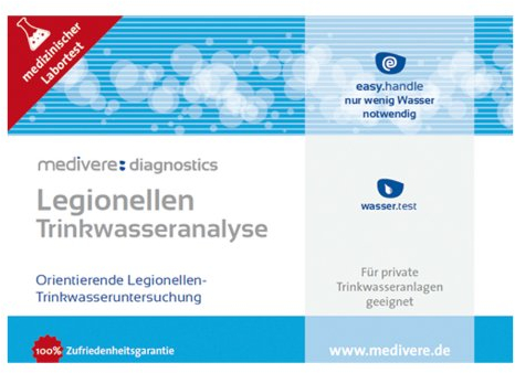 Medivere Trinkwasser Laboranalyse Legionellen - Analyse von Legionellen im akkreditierten Fachlabor für eine Trinkwasserentnahmestelle