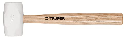 TRUPER MH-8 Rubber Mallets, White Head 8Oz( 227g)