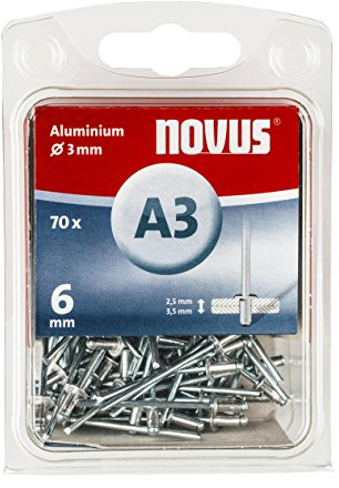 Novus 045-0028 Remache ciego A 3 X 6 Alu 70 St