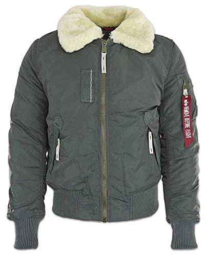 Alpha Industries Injector III Giacca Bomber da Uomo Greyblack